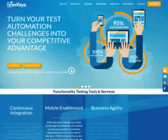 Verifaya.com(Software Testing Company in USA) Screenshot