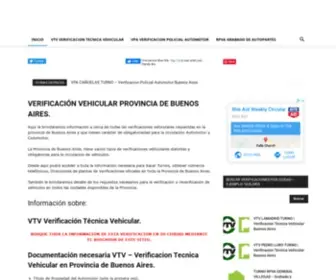 Verificacionvehicularinfo.com(Verificacion Vehicular Provincia de Buenos Aires) Screenshot