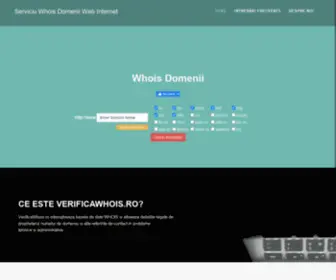 VerificaWhois.ro(Whois Domenii) Screenshot