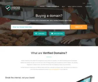 Verified.Domains(A checked domain by Verified Domains) Screenshot