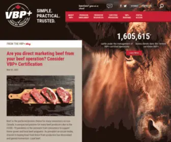 Verifiedbeef.ca(Verified Beef Production Plus) Screenshot