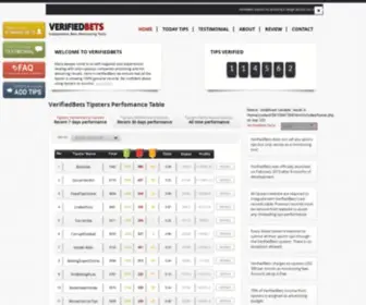 Verifiedbets.com Screenshot