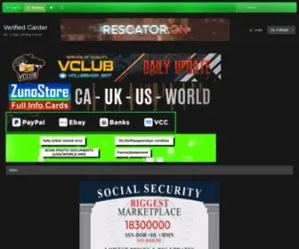 Verifiedcarder.net(Carder Forum hacking forums altnen Carding forum atn card the world) Screenshot