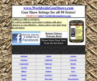 Verifiedgunshows.com(VERIFIED GUN SHOWS) Screenshot