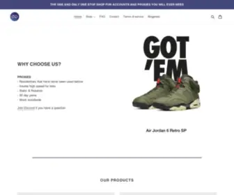 Verifiednikeaccounts.com(When Nike) Screenshot