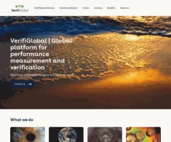Verifiglobal.com(Global platform for performance measurement and verification) Screenshot