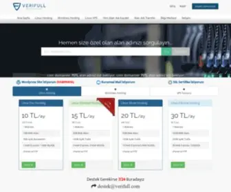 Verifull.com(Verifull hosting sunucu hizmetleri) Screenshot