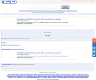 Verify-WWW.com(The Web Verification Company) Screenshot