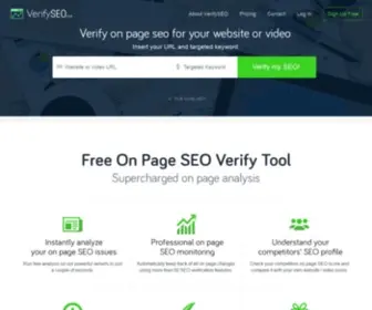 Verifyseo.com(Verify your on page seo and find any seo problems) Screenshot