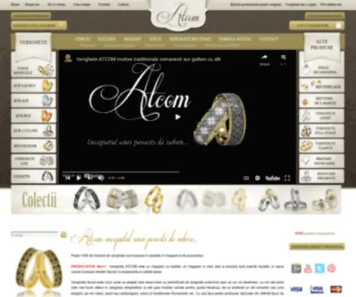 Verigheteatcom.ro(Verighete si inele de logodna din aur alb si galben de la PRODUCATOR) Screenshot