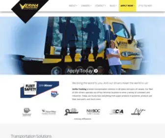 Veriha.com(Veriha Trucking) Screenshot