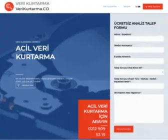 Verikurtarma.co(Veri Kurtarma) Screenshot