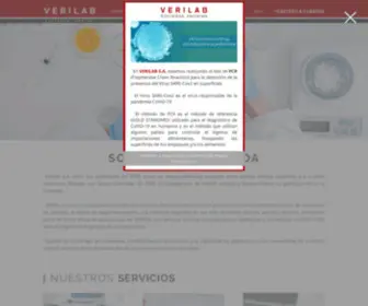 Verilabsa.com.ar(VERILAB S.A Laboratorio Bromatológico) Screenshot