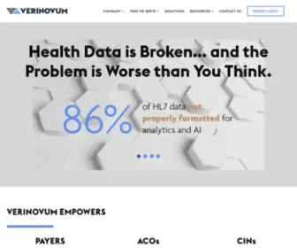 Verinovum.com(Data Enrichment and Integration Technology) Screenshot