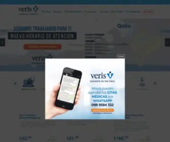 Veris.com.ec(Las mejores centrales médicas del Ecuador) Screenshot