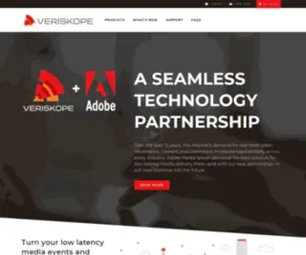 Veriskope.com(Adobe Media Server Sales) Screenshot
