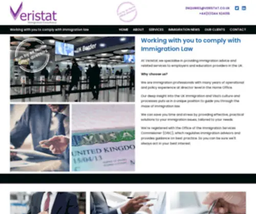 Veristat.co.uk(Veristat Immigration Consultancy) Screenshot