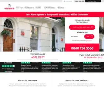 Verisure.co.uk(Intruder Alarm Systems) Screenshot