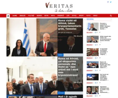 Veritas.com.al(Veritas) Screenshot