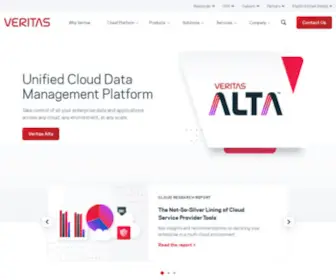 Veritas.com(The Leader in Enterprise Data Management) Screenshot