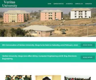 Veritas.edu.ng(Veritas University Abuja) Screenshot