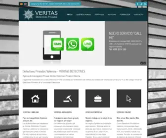 Veritasdetectives.com(Prestigiosa Agencia de Investigación y Detectives Privados Valencia. LEGALMENTE AUTORIZADA) Screenshot