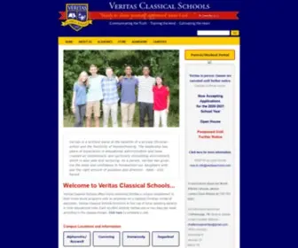 Veritasschools.com(Veritas Classical Schools) Screenshot