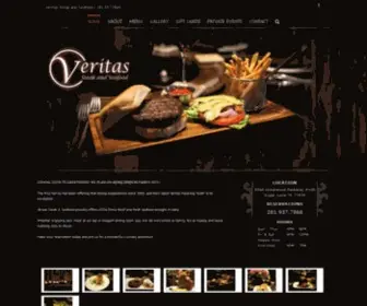 Veritassteakandseafood.com(Prime Steak and Seafood) Screenshot