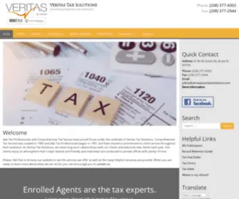 Veritastaxsolutions.com(Veritas Tax Solutions) Screenshot