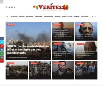 Verite224.com(Verite224 Toutes les infos en direct sur la Guinée) Screenshot