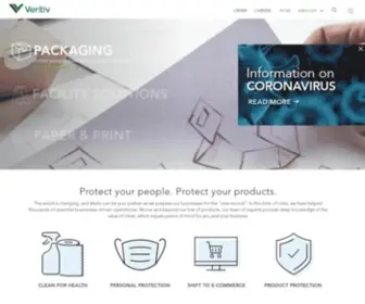 VeritivCorp.com(Packaging, Paper & Facility Solutions) Screenshot