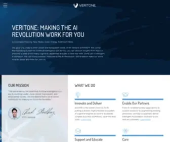 Veritone.com(Enterprise AI) Screenshot