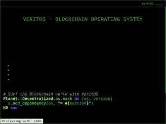 Veritos.org(Blockchain Operating System) Screenshot