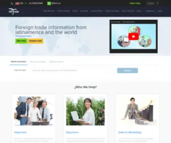 Veritradecorp.com(Worldwide information about Foreign Trade) Screenshot