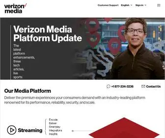 Verizondigitalmedia.com(Verizon Media Platform) Screenshot