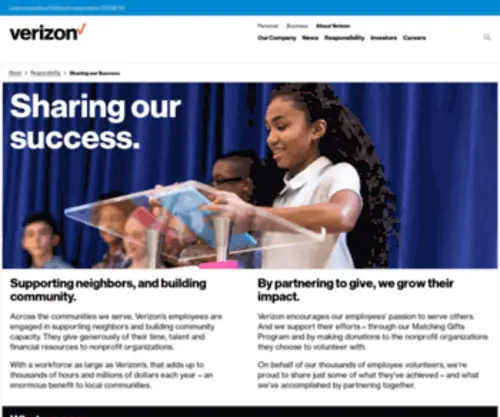 Verizonfoundation.org(Verizon Foundation) Screenshot