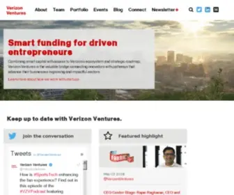 Verizonventures.com(Developing Next) Screenshot