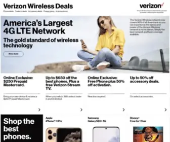 Verizonwirelessdeals.com(Verizon Wireless Deals) Screenshot