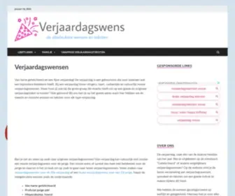 Verjaardagswens.eu(Leuke Verjaardagswensen en Teksten) Screenshot