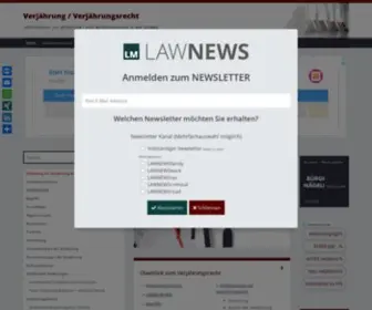 Verjaehrung.ch(Verjährung) Screenshot