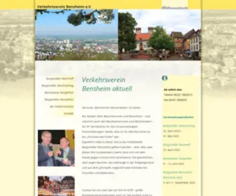 Verkehrsverein-Bensheim.de(Verkehrsverein Bensheim e.V) Screenshot