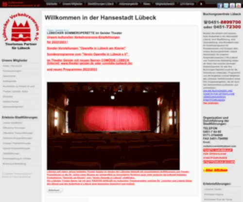 Verkehrsverein-Luebeck.de(Lübeck) Screenshot