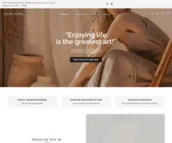 Verlinne.com(Primul brand romanesc de moda sustenabila) Screenshot