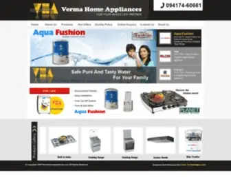 Vermahomeappliances.com(Home Appliances) Screenshot