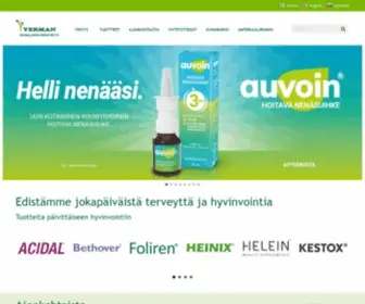 Verman.fi(Edistämme jokapäiväistä terveyttä ja hyvinvointia) Screenshot