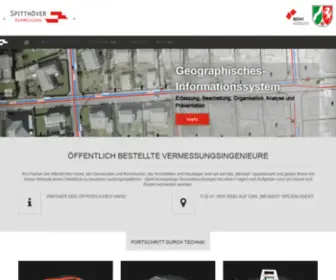 Vermessung-Spitthoever.de(Home ) Screenshot