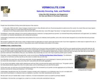 Vermiculite.com(A guide on how and where to purchase vermiculite in the United States and the world) Screenshot
