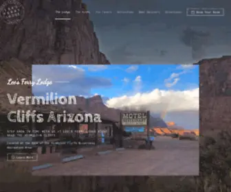 Vermilioncliffs.com(Lee's Ferry Lodge at Vermilion Cliffs Arizona) Screenshot