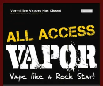 Vermillionvapors.com Screenshot