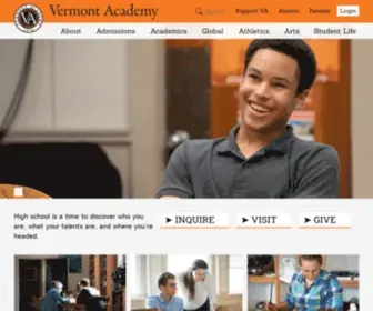 Vermontacademy.org(A Private Boarding and Day School) Screenshot